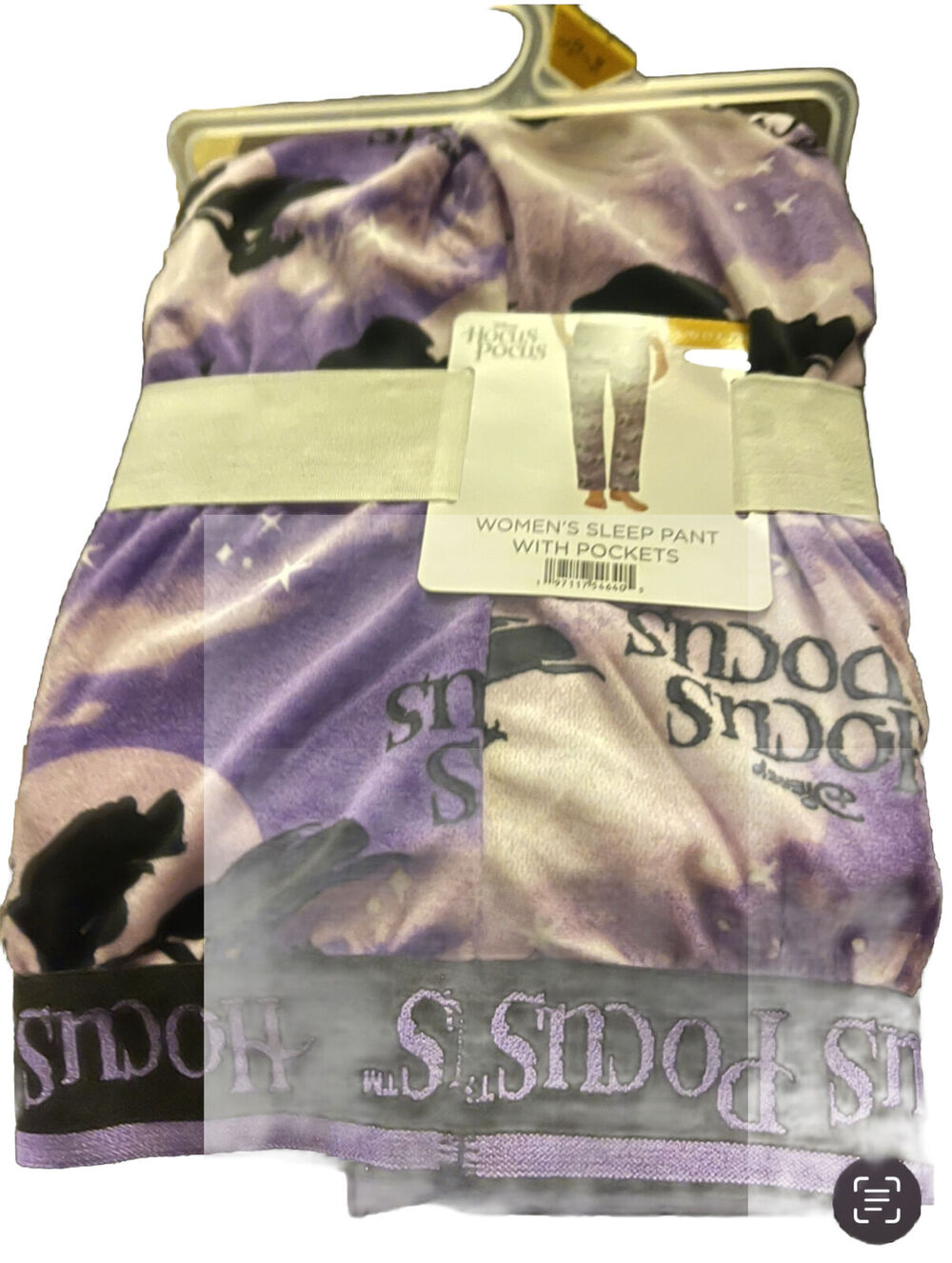 Women’s Disney Hocus Pocus Sleep Pant W/Pockets Purple Size Large Halloween